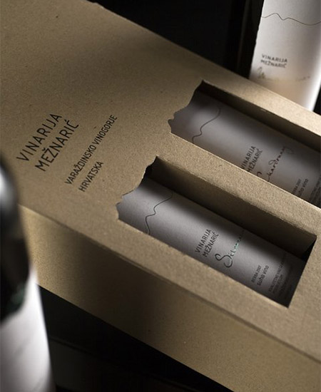 Vinarija Mežnarić wine packaging